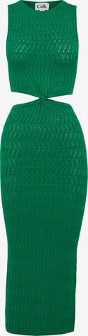 Calli Knitted dress 'SHARNIE' in Green: front