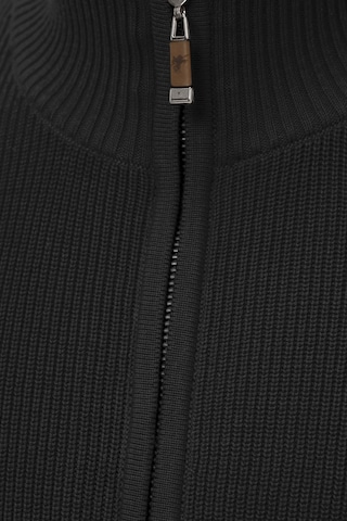 DENIM CULTURE Knit Cardigan 'BRANDON' in Black
