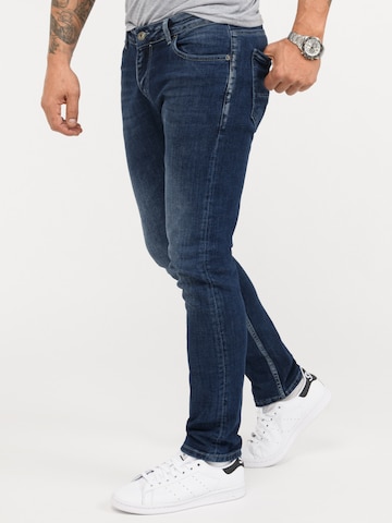 Rock Creek Slimfit Jeans in Blau