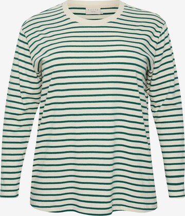 KAFFE CURVE Shirt 'winni' in Groen: voorkant