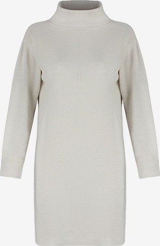 Trendyol Плетена рокля в сиво: отпред