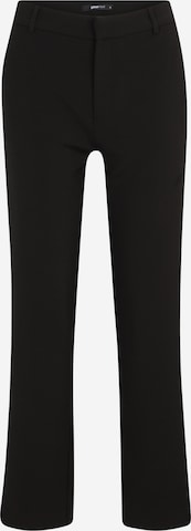 Regular Pantalon à plis Gina Tricot Petite en noir : devant