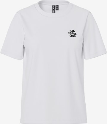 Maglietta 'PCFast' di PIECES in bianco: frontale