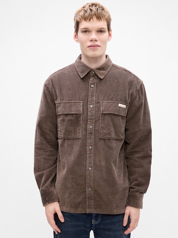 Calvin Klein Jeans Rovný strih Košeľa - Sivá: predná strana