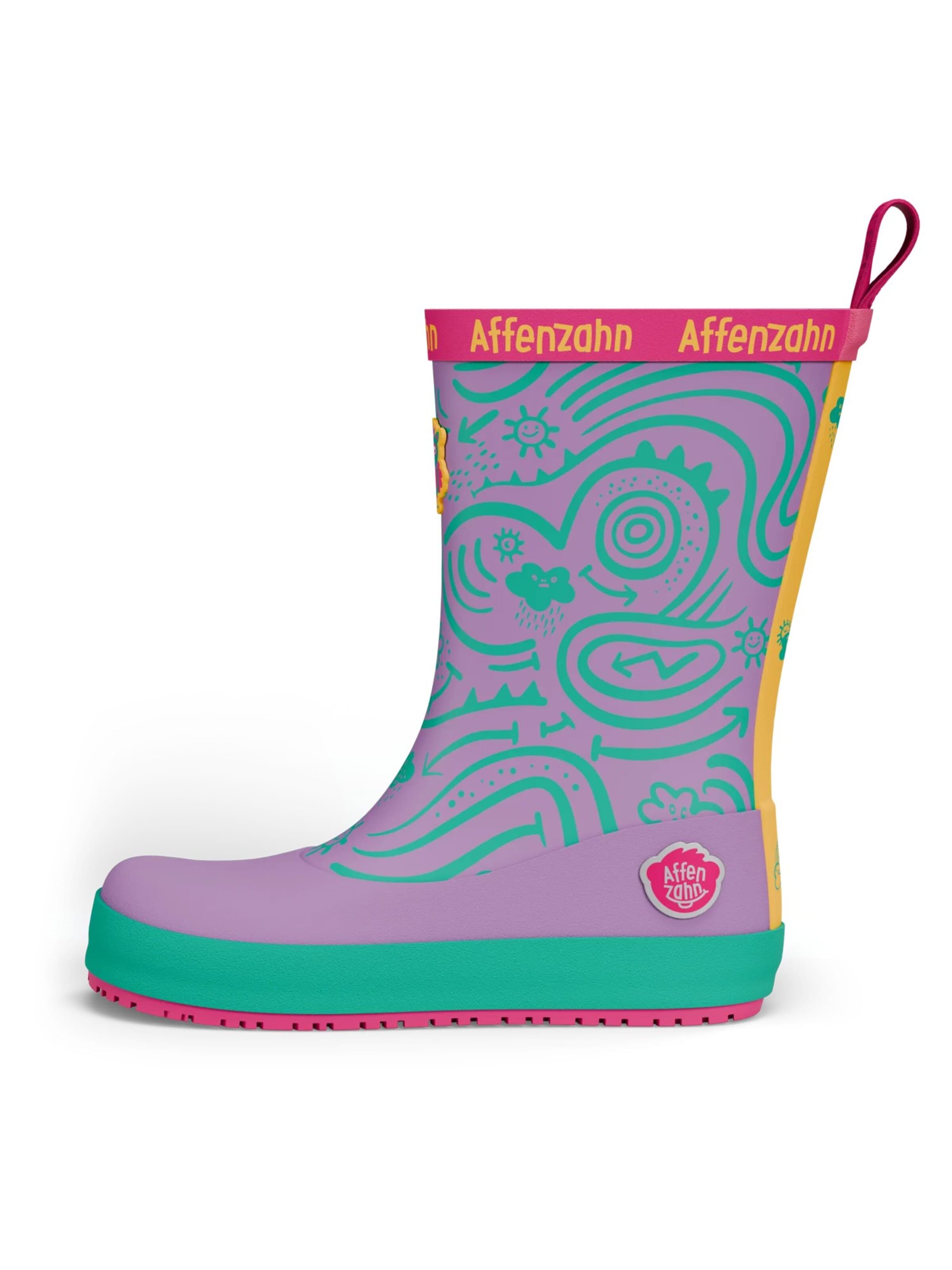 Affenzahn Rubber Boots 'Gummistiefel Vegan Plashy' in Purple: front