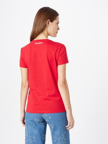 Karl Lagerfeld T-Shirt in Rot