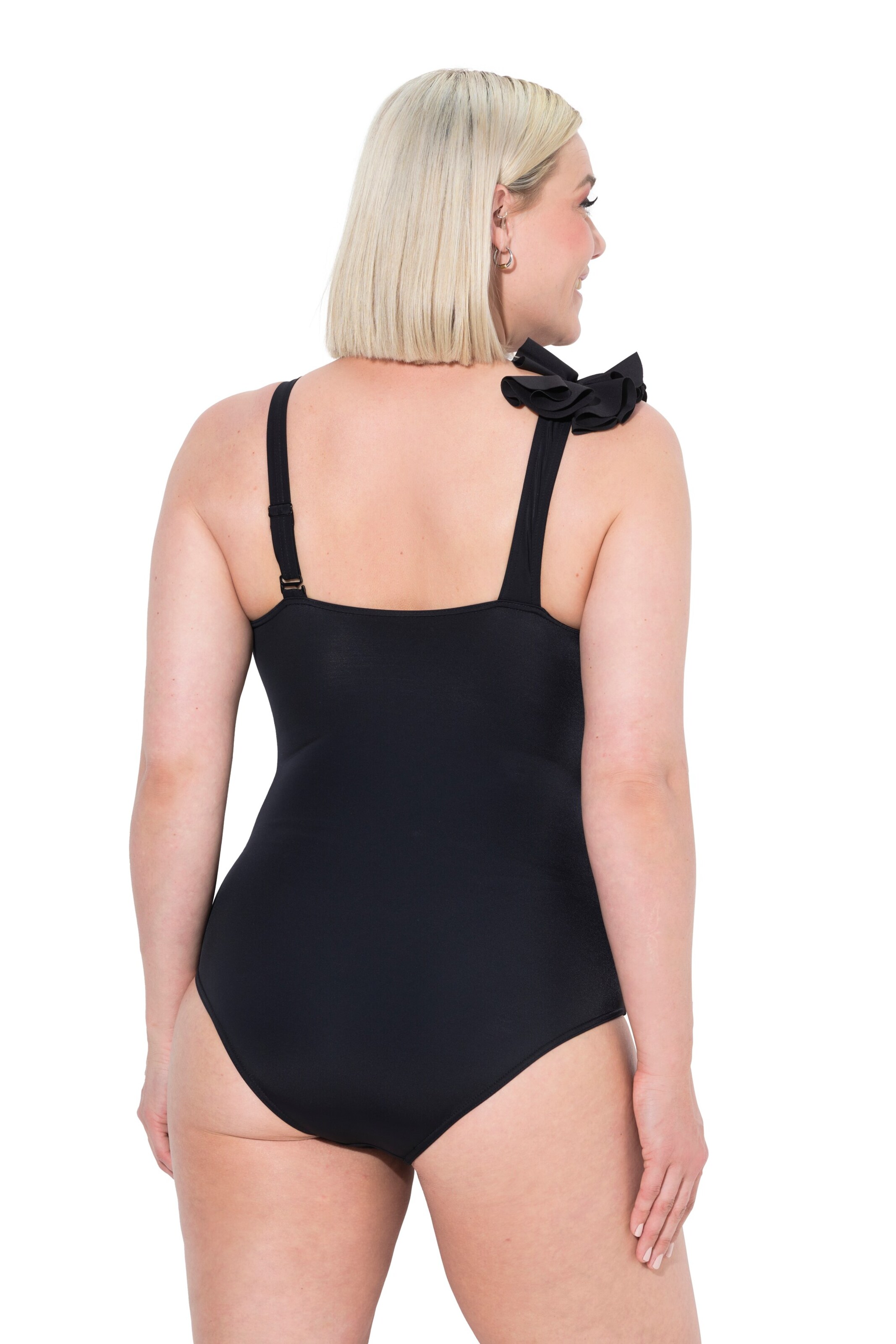 Ulla Popken T-shirt Swimsuit in Black