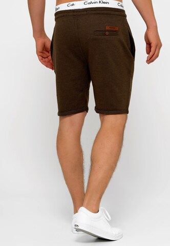 INDICODE JEANS Regular Shorts 'Aldrich' in Braun