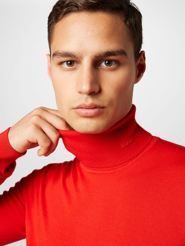 HUGO Red - Pullover 'San Thomas' em vermelho