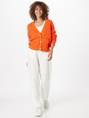 Y.A.S Knit Cardigan 'Lovina' in Orange