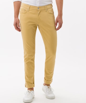 BRAX Skinny Jeans 'Chuck' in Yellow: front