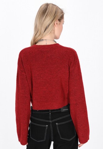 raudona myMo ROCKS Megztinis