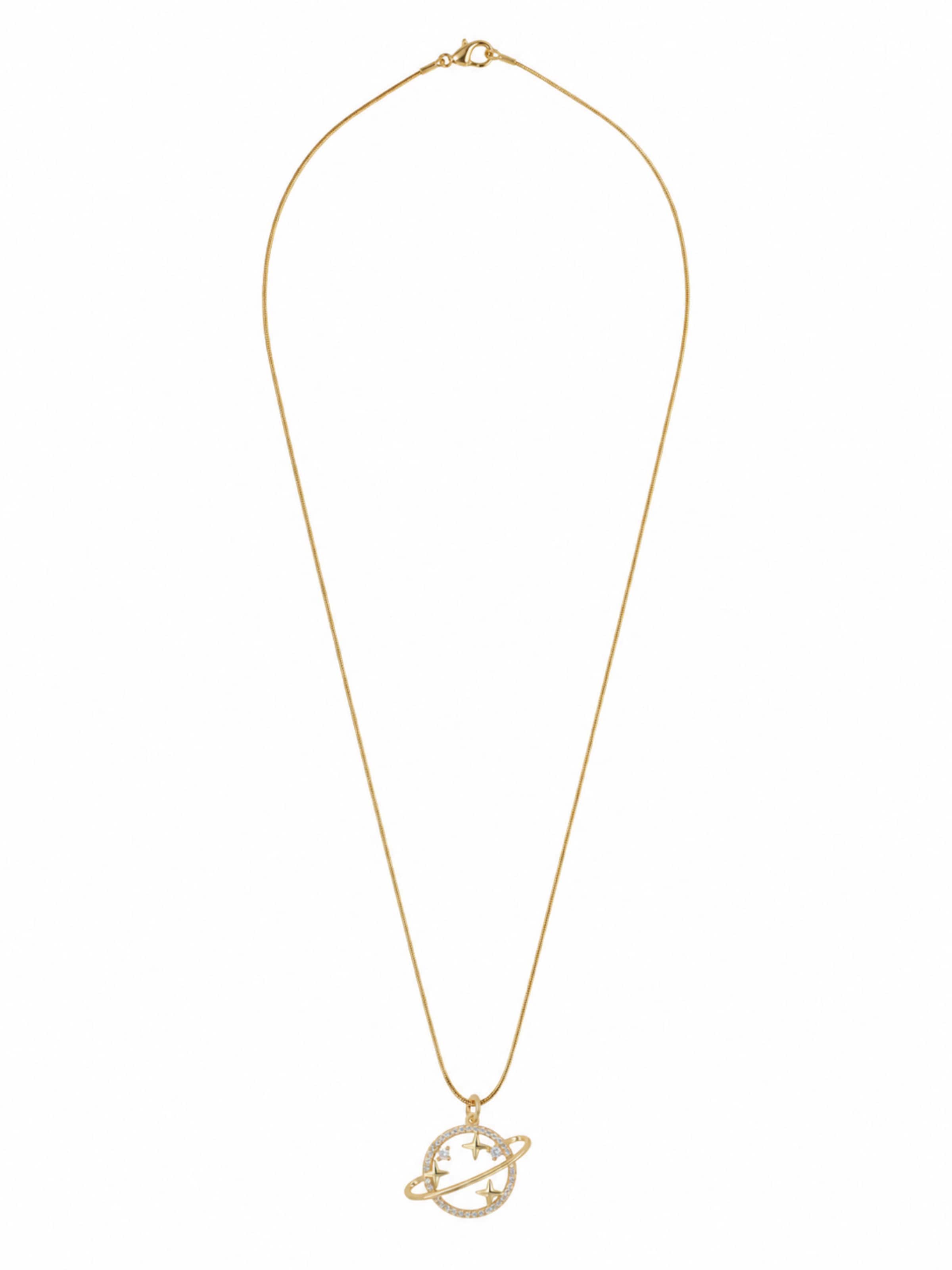 Fräulein Wunder Necklace 'Planet' in Gold: front