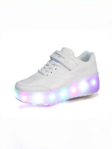 HUSKSWARE Inline and Roller Skates in White: front