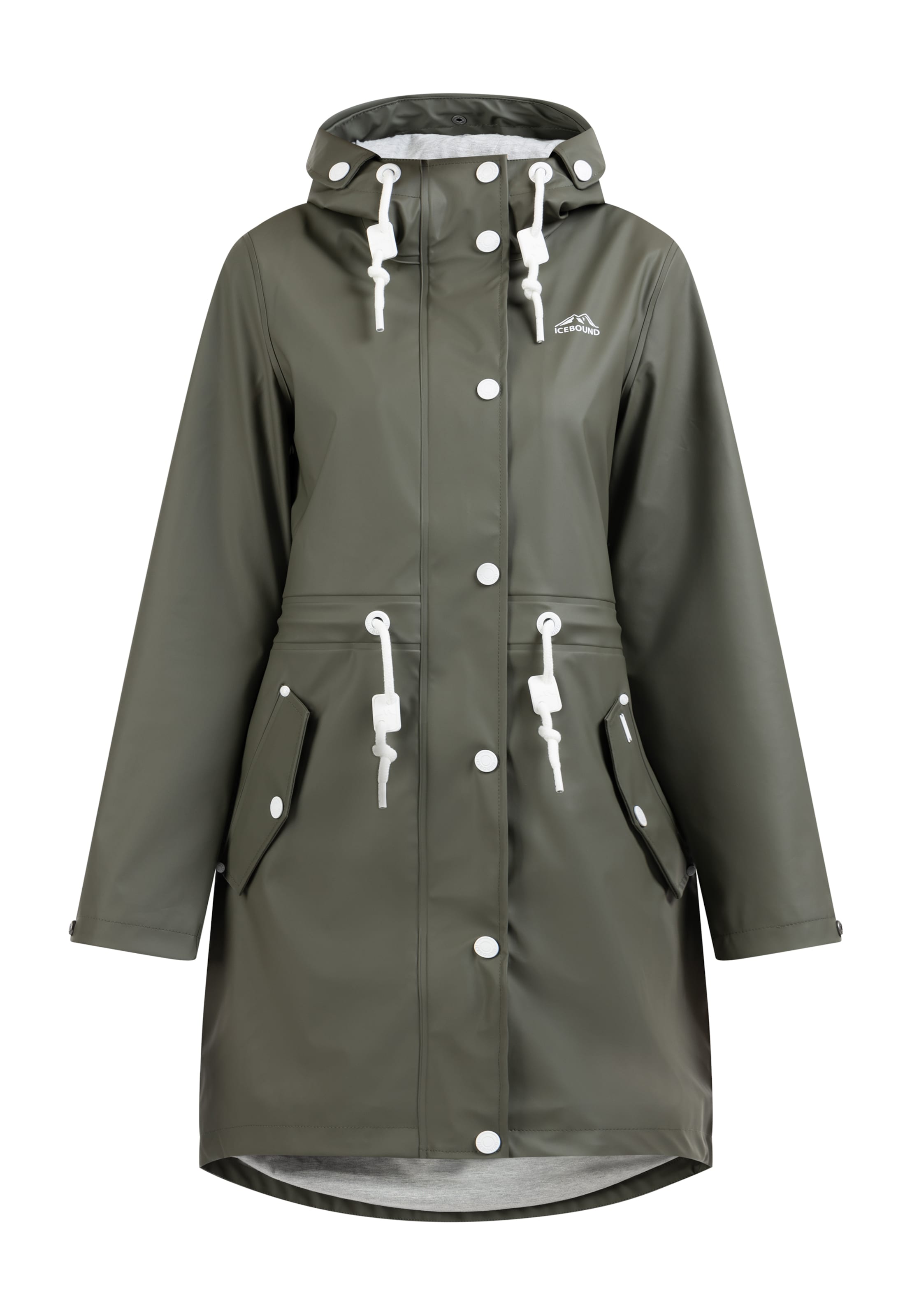 Cappotto funzionale di ICEBOUND in verde: frontale