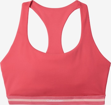 Calvin Klein Sport Bustier Sport-BH in Pink: Vorderseite