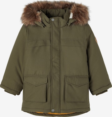 NAME IT Winter Jacket 'Mabe' in Green: front