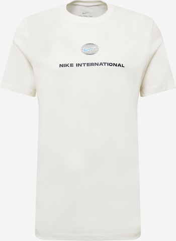 T-Shirt fonctionnel 'Heritage' NIKE en beige : devant