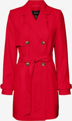 VERO MODA Between-Seasons Coat 'CELESTE' in Red: front