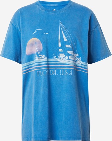 T-shirt 'SUMMER' HOLLISTER en bleu : devant