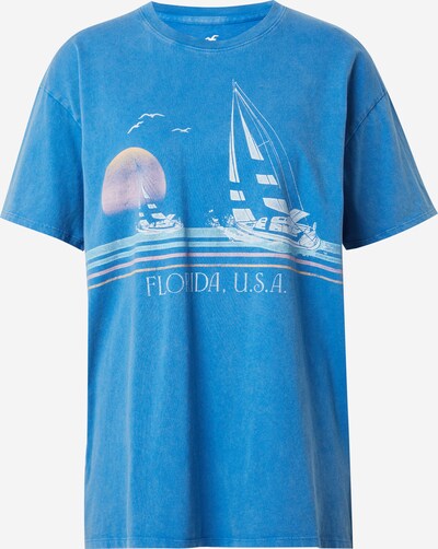 HOLLISTER T-shirt 'SUMMER' en bleu / blanc, Vue avec produit