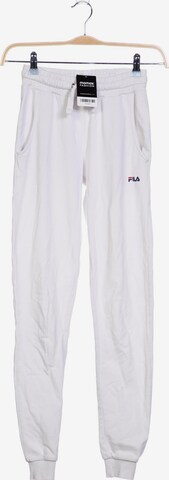 FILA Stoffhose XS in Weiß: predná strana