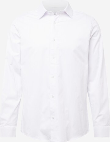 Coupe regular Chemise 'Essential' BURTON MENSWEAR LONDON en blanc : devant