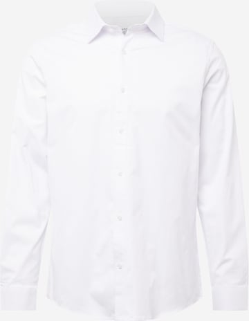 BURTON MENSWEAR LONDON Regular Fit Skjorte 'Essential' i hvid: forside