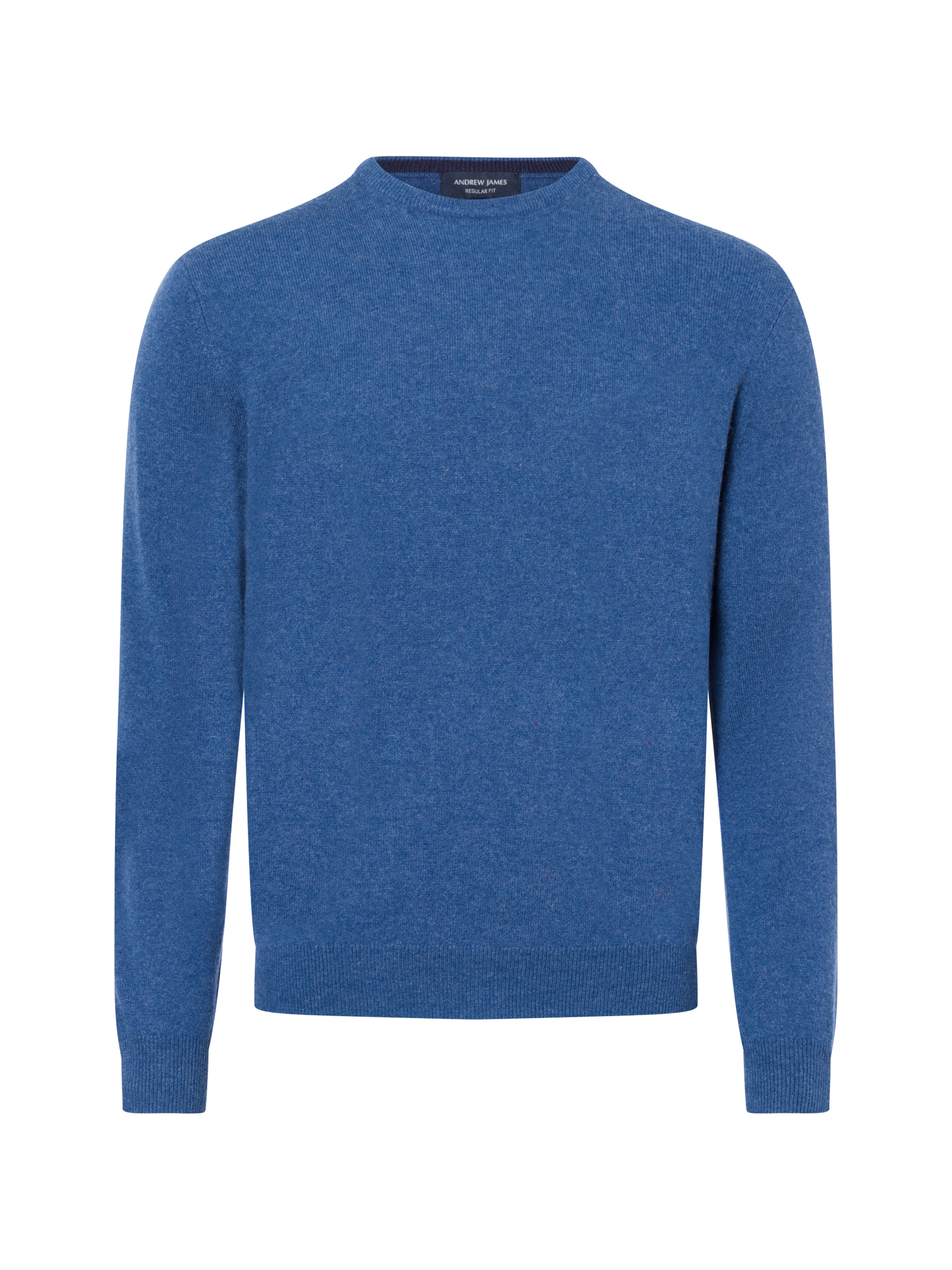 Andrew James Pure Cashmere Pullover in Blau: Vorderseite
