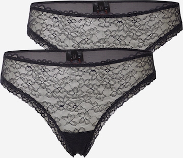 Slip 'ONLDELICATE' ONLY en noir : devant
