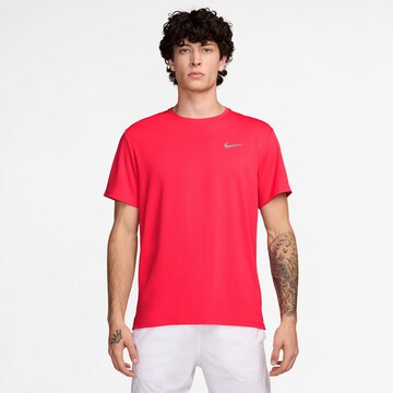NIKE Sportshirt 'Miler' in Rot: Vorderseite