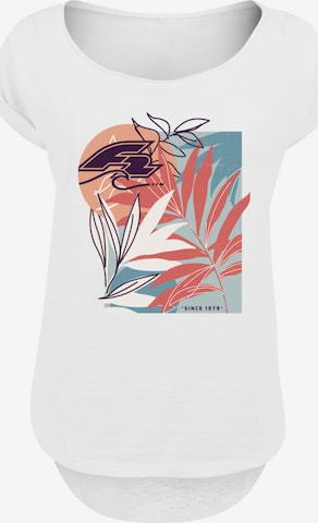 F2 T-Shirt 'F2 Beach Vibes Sommer Style' in Weiß: Vorderseite