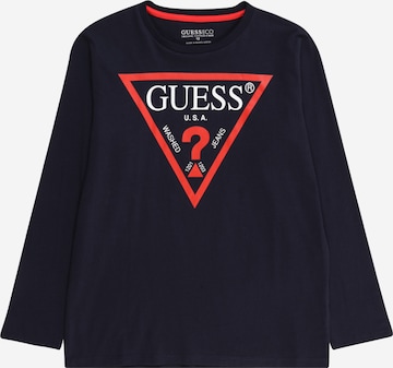 T-Shirt GUESS en bleu : devant