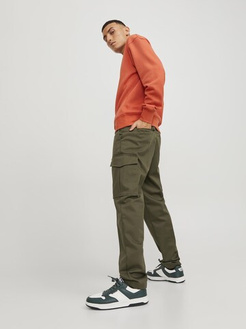 JACK & JONES Regular Cargobroek 'Bill' in Groen