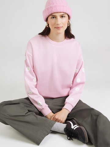 PIECES Sweatshirt 'PCKALINKA' in Roze: voorkant