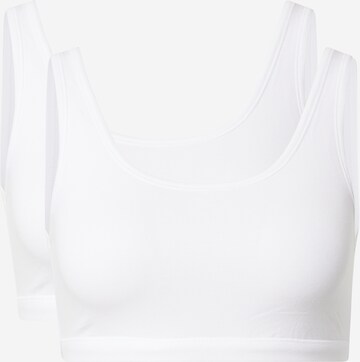 Bustier Soutien-gorge SCHIESSER en blanc : devant