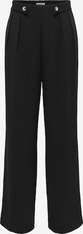Only Petite Wide Leg Hosen 'ONLEVI' in Schwarz: Vorderseite