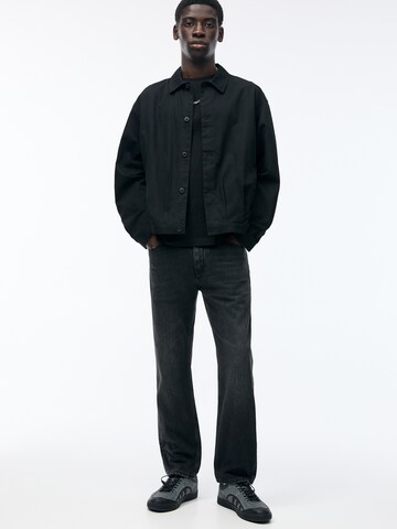 Pull&Bear Normální Džíny – černá