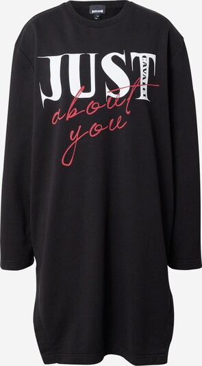 Just Cavalli Sweatshirt em vermelho escuro / preto / branco, Vista do produto