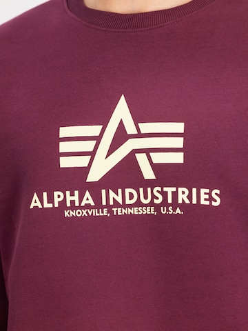 Bluză de molton de la ALPHA INDUSTRIES pe roșu