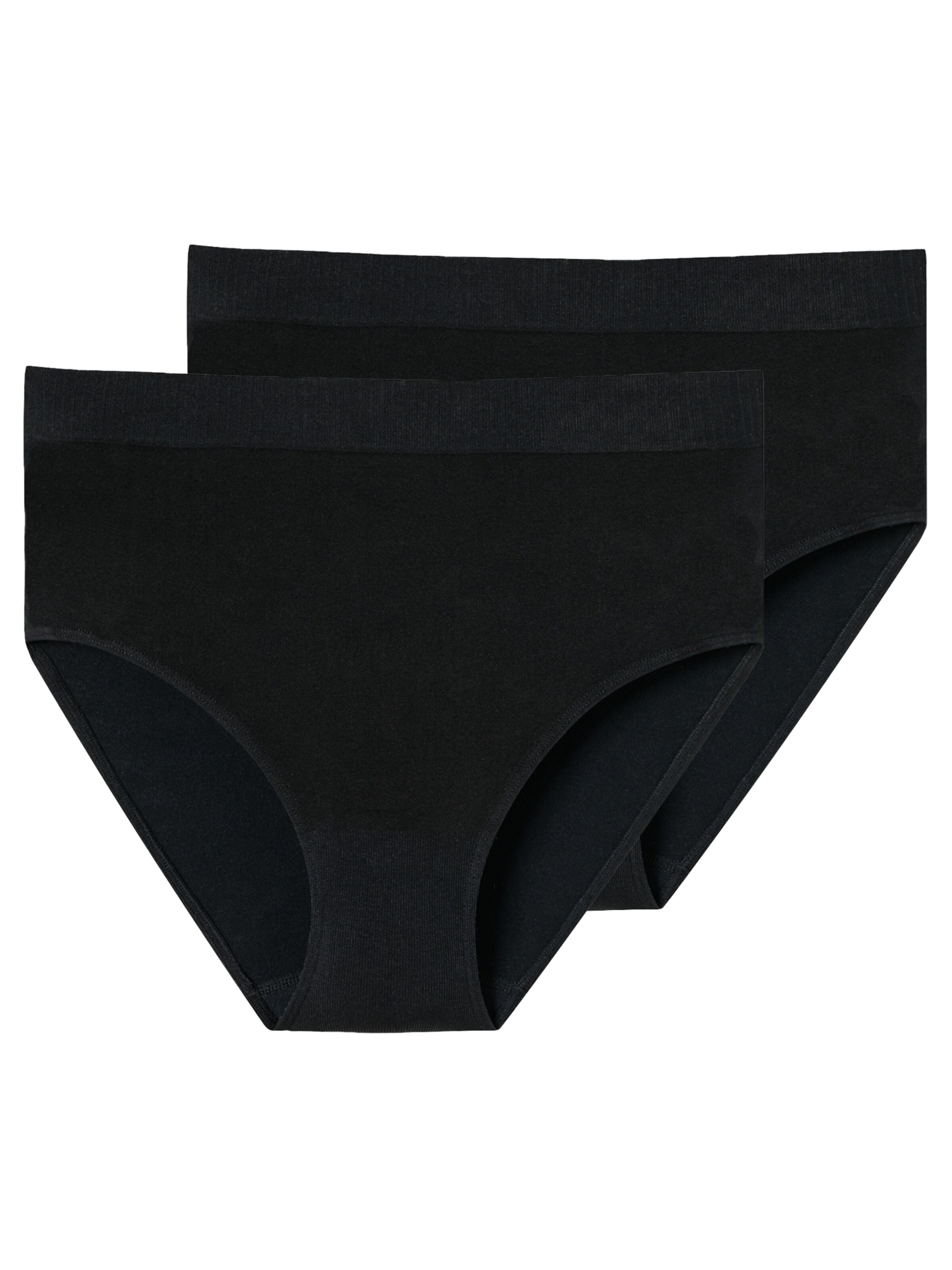 SCHIESSER Slip ' Retro Classic Seamless ' in Schwarz: Vorderseite