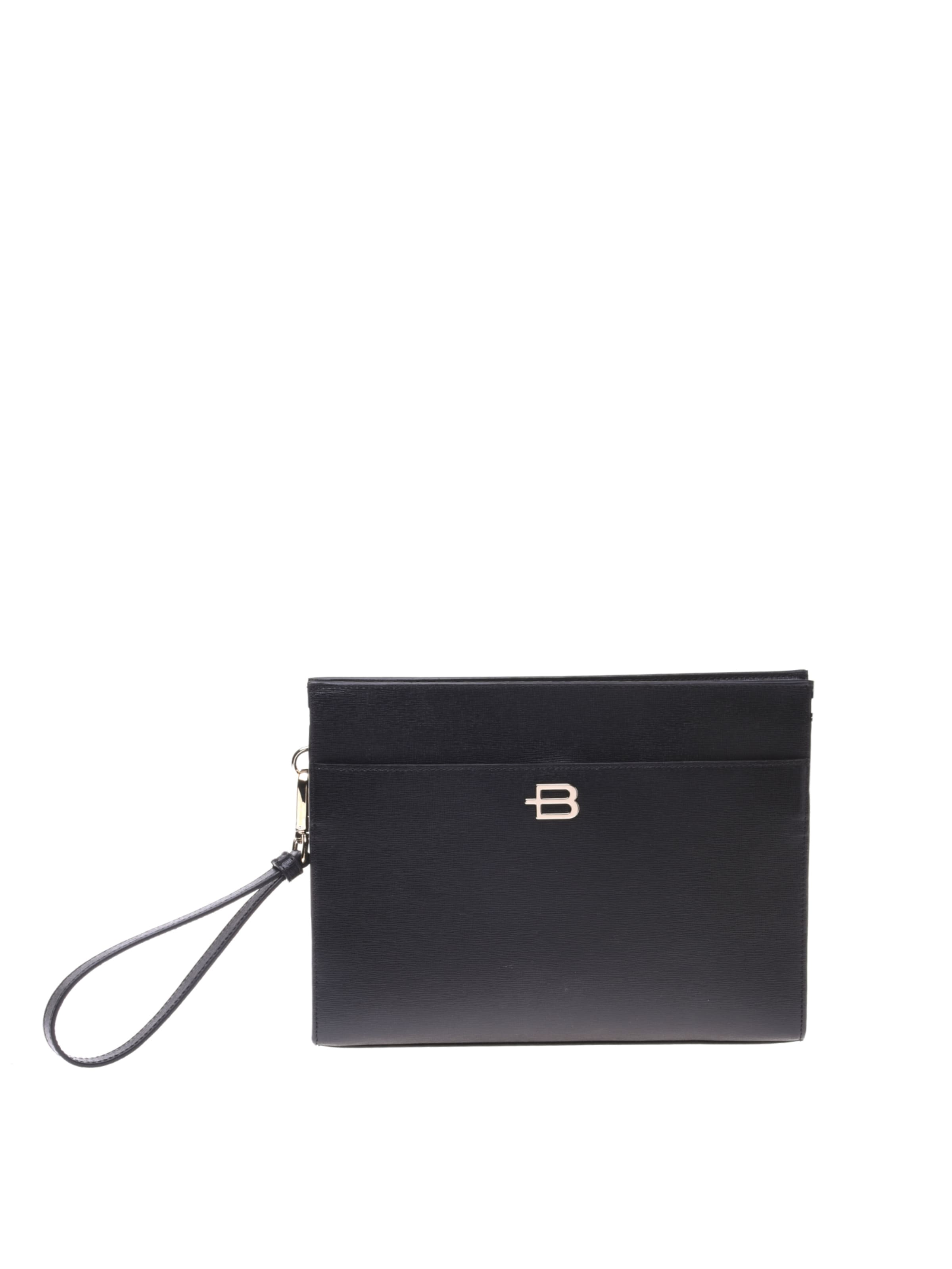 BALDININI Clutch in Zwart: voorkant