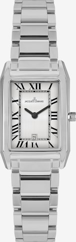 Jacques Lemans Analoguhr in Silber: Vorderseite