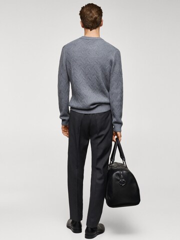 MANGO MAN Pullover 'Carbonel' in Blau