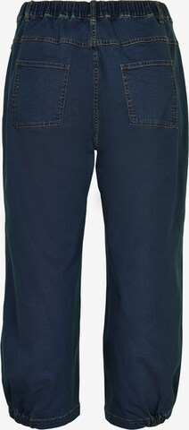 GOZZIP Wide Leg Jeans 'Clara Baggy' in Blau