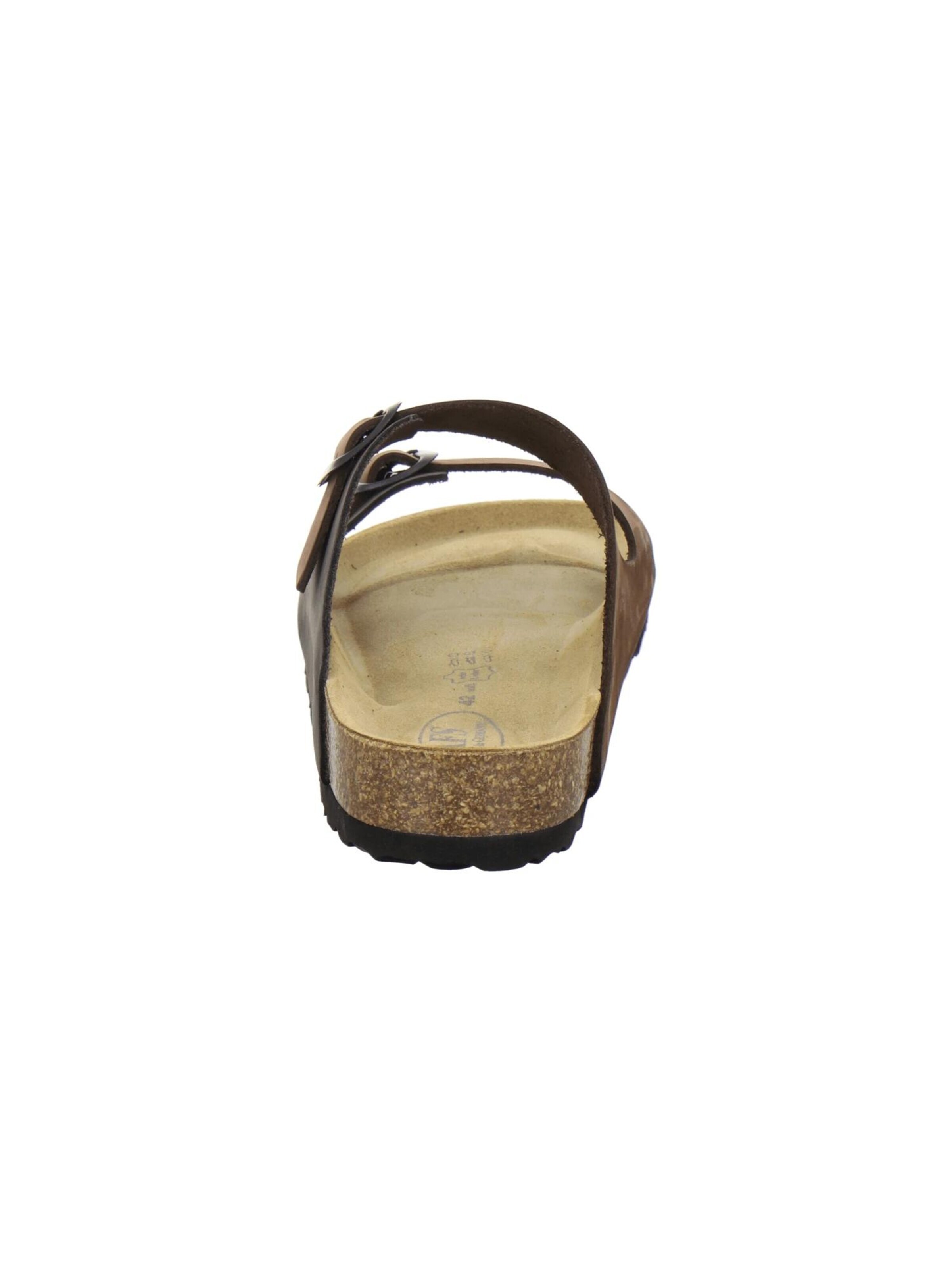 Mule 'Pantoletten Herren Zweischnaller mocca Nubukleder' AFS-Schuhe en marron