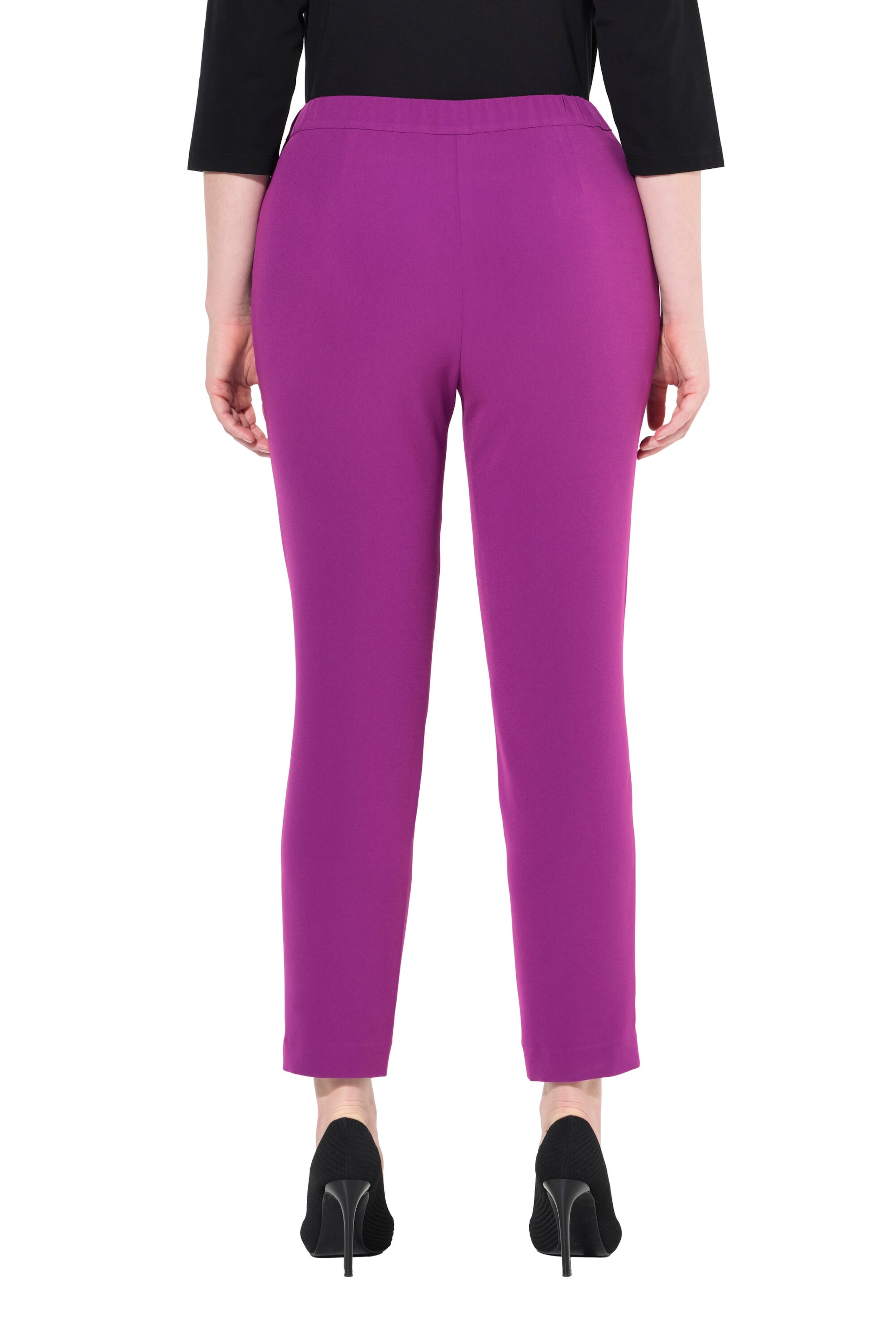 Ulla Popken Regular Pants in Purple