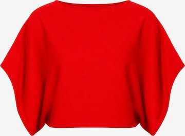 Süel knitwear - Top de punto 'Hanna' en rojo: frente