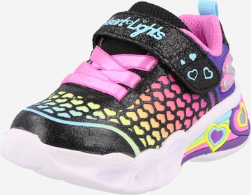 Sneaker 'SWEETHEART LIGHTS' di SKECHERS in nero: frontale