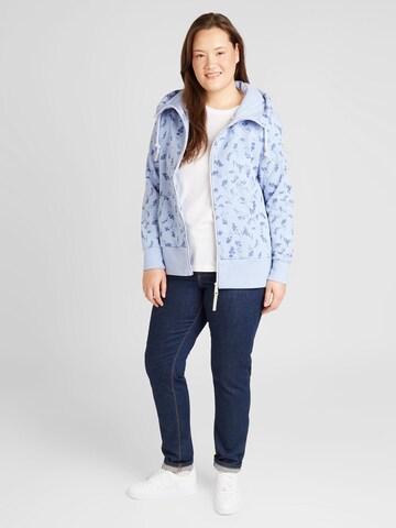 Ragwear Plus Sweatjacke in Blau